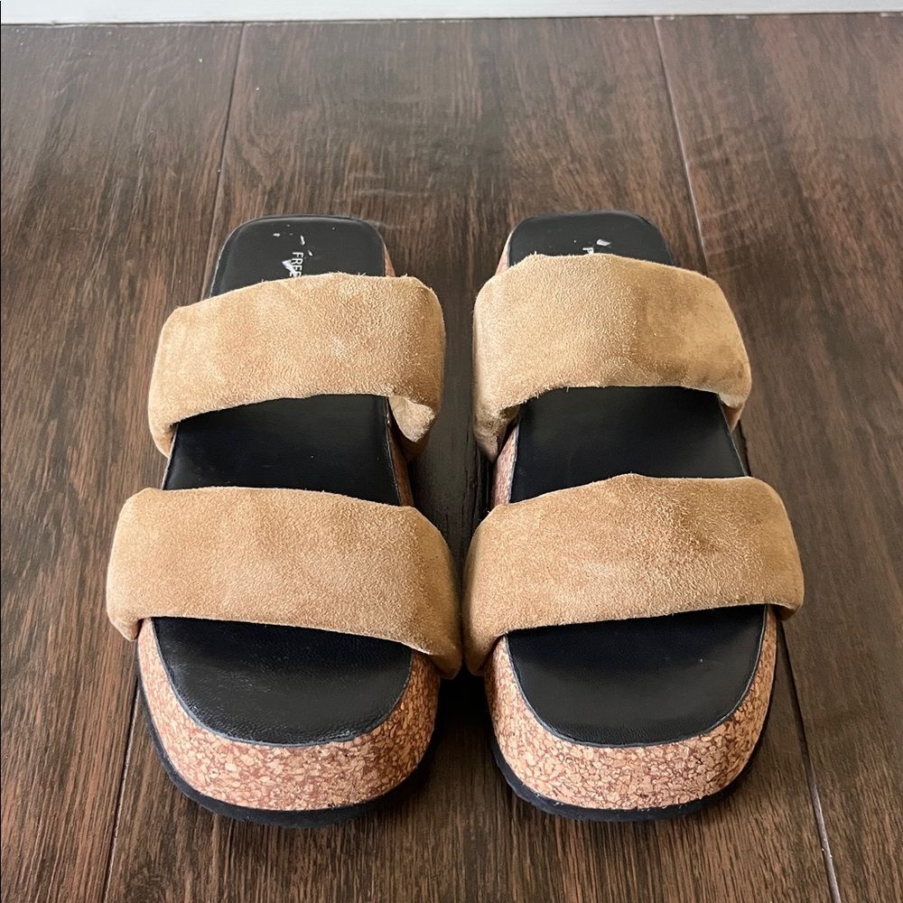 NWT FREE PEOPLE FAIRMOUNT FLARED SANDALS - Picture 5 of 7